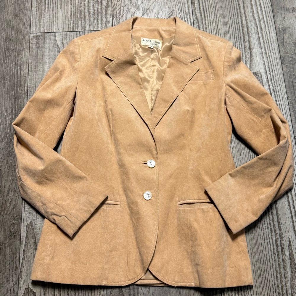 Vintage Roth Le Cover Ultra suede blazer jacket leather suit